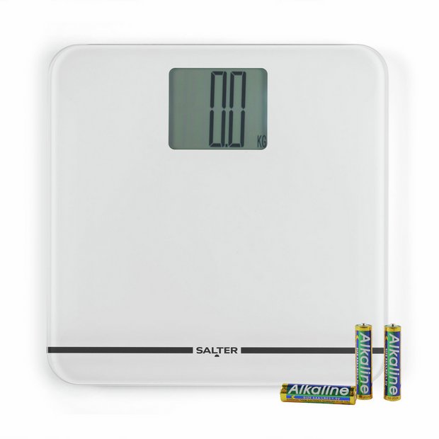 Salter Max digital bathroom scales white, UK version