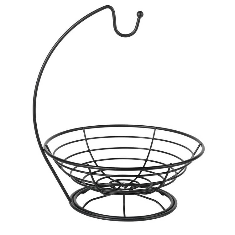 Argos Home fruit bowl with banana tree black metal wire (British brand)