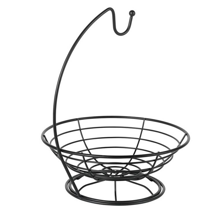Argos Home fruit bowl with banana tree black metal wire (British brand)