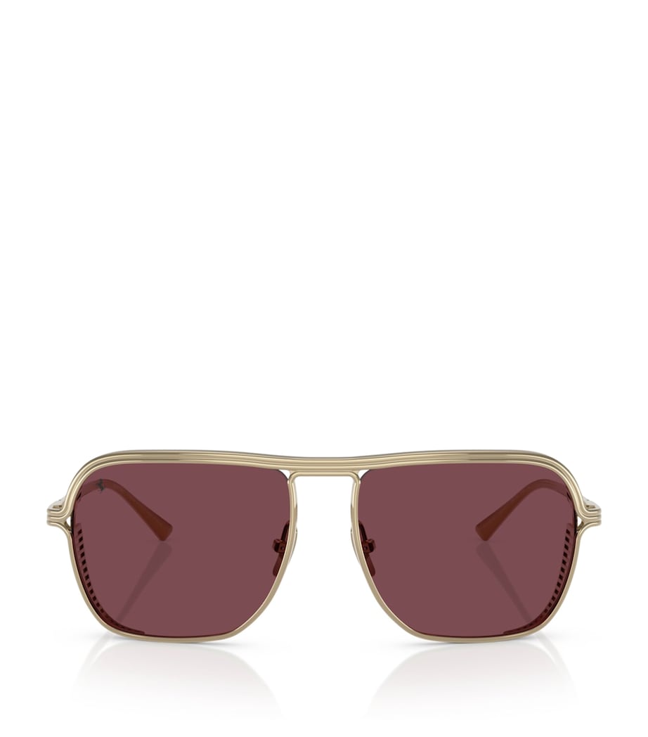 Ferrari logo-detail sunglasses titanium frame 0FH1014T (British brand)