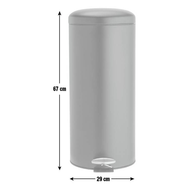 Habitat 30 litre pedal bin black - British product