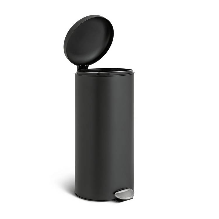 Habitat 30 litre pedal bin black - British product