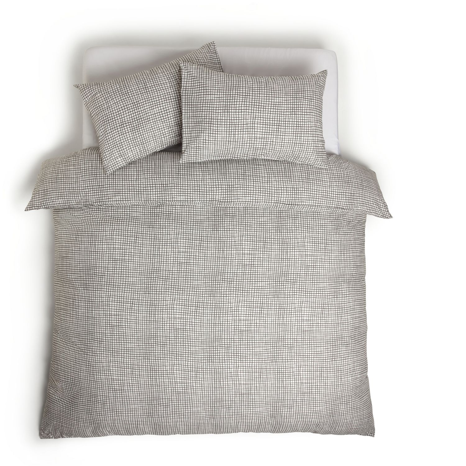 Habitat Cotton Willow Black & White Bedding Set - Superking