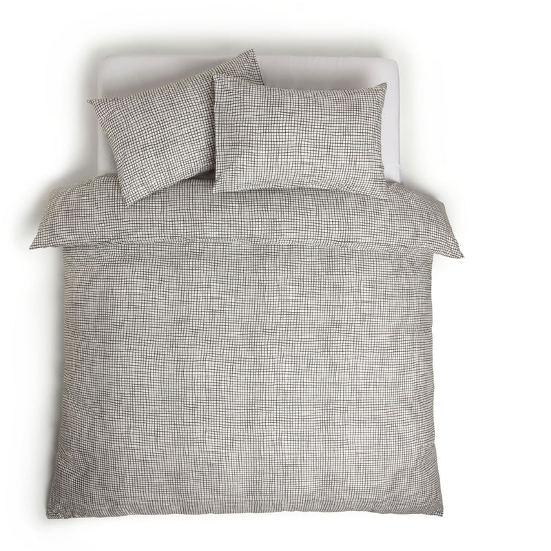 Habitat Cotton Willow Black & White Bedding Set - Superking