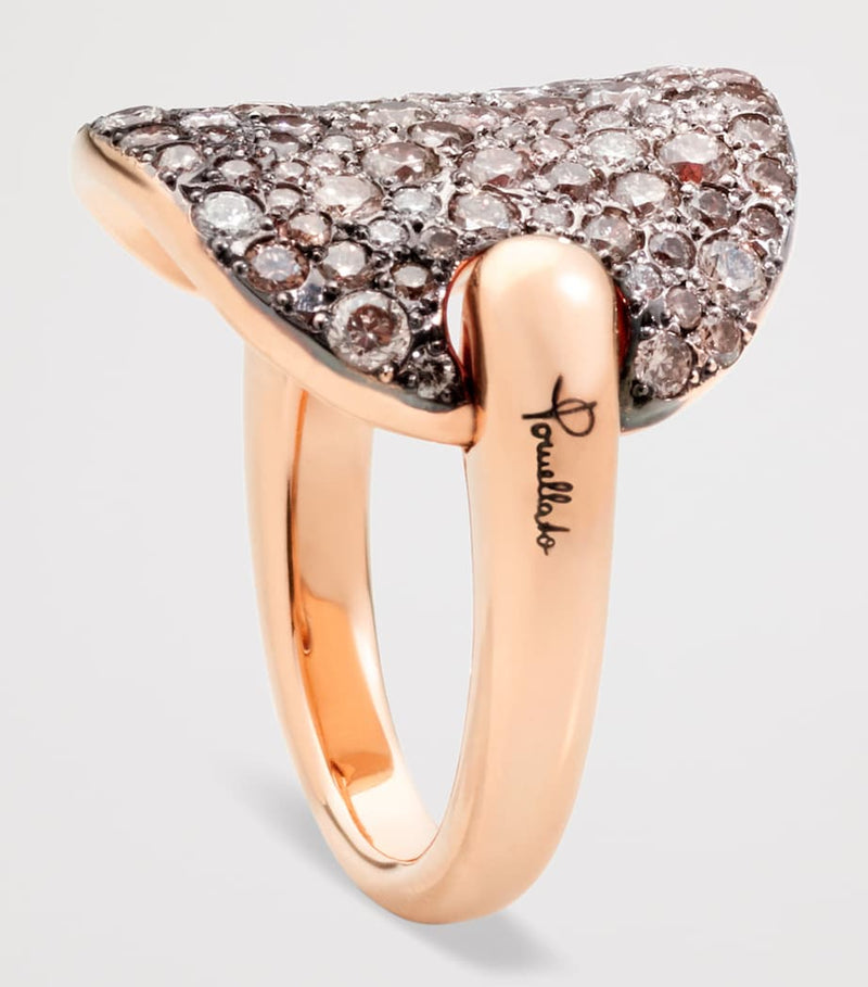 Pomellato Sabbia ring rose gold and diamond - British product