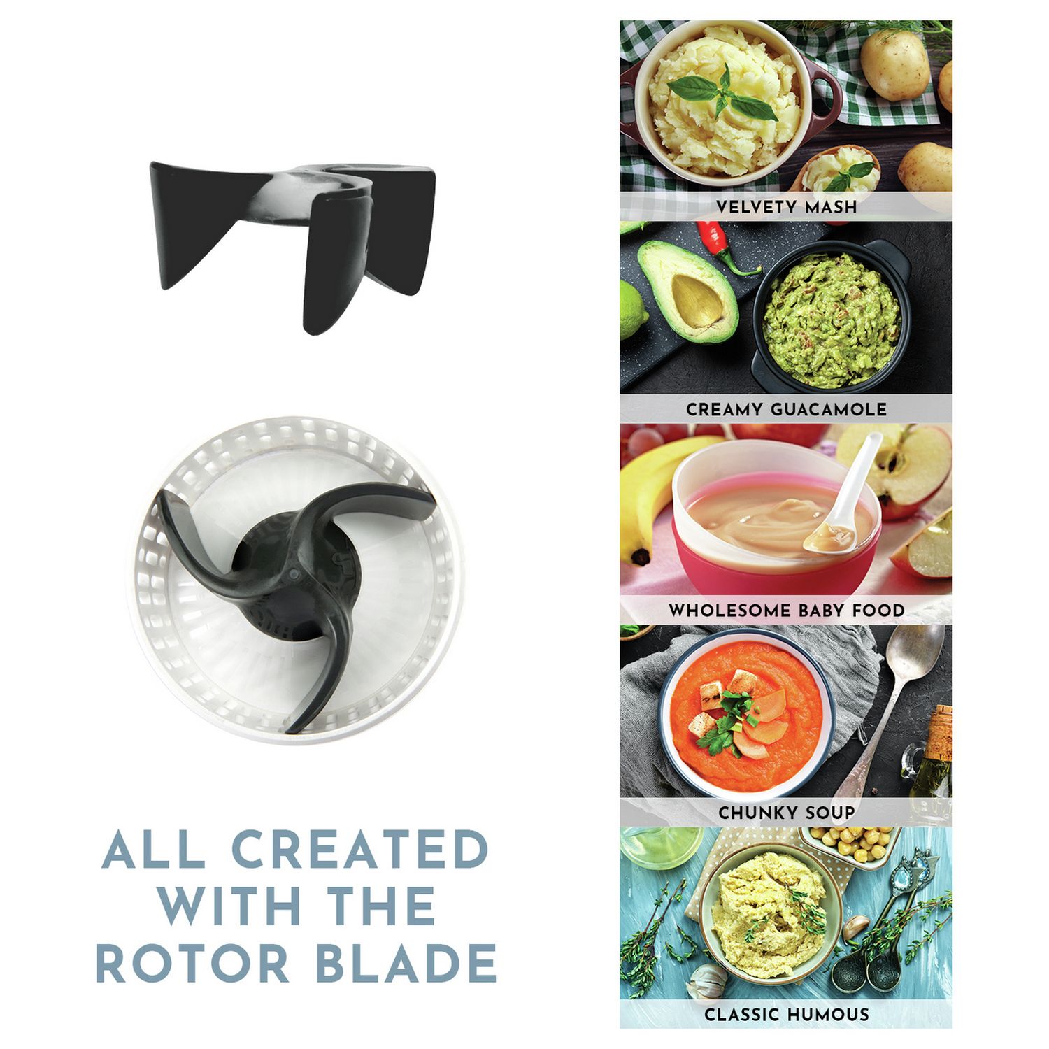 Masha electric masher and hand blender with attachments (British brand)