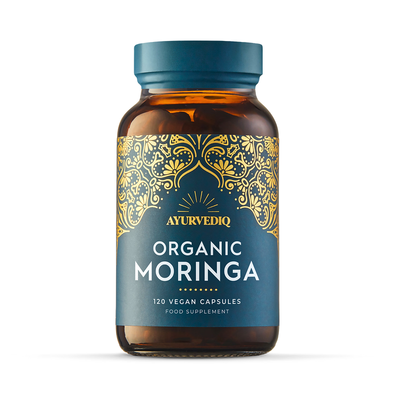 Ayurvediq Organic Moringa Capsules 120 (British brand)
