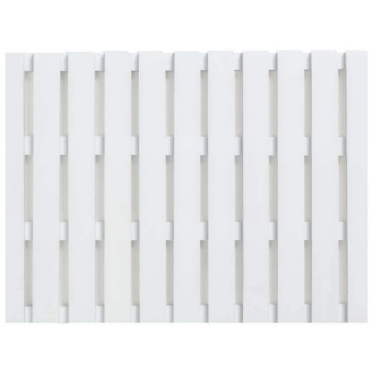 Habitat white bamboo duckboard for bathroom (British brand)