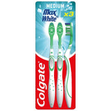 Colgate Max White Medium Toothbrush   3 per pack GOODS M&S   