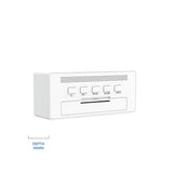 Precision Radio Controlled Alarm Clock White, imported from the UK