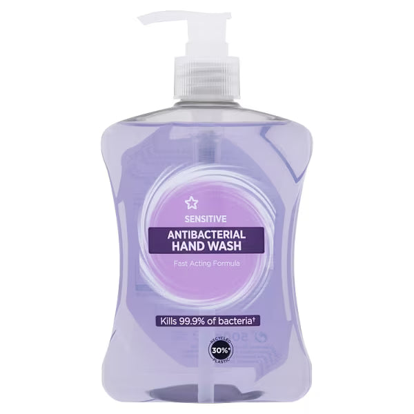 Superdrug sensitive antibacterial hand wash 500ml (British brand)
