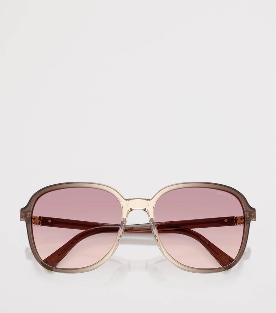 Miu Miu oversized acetate sunglasses, UK version
