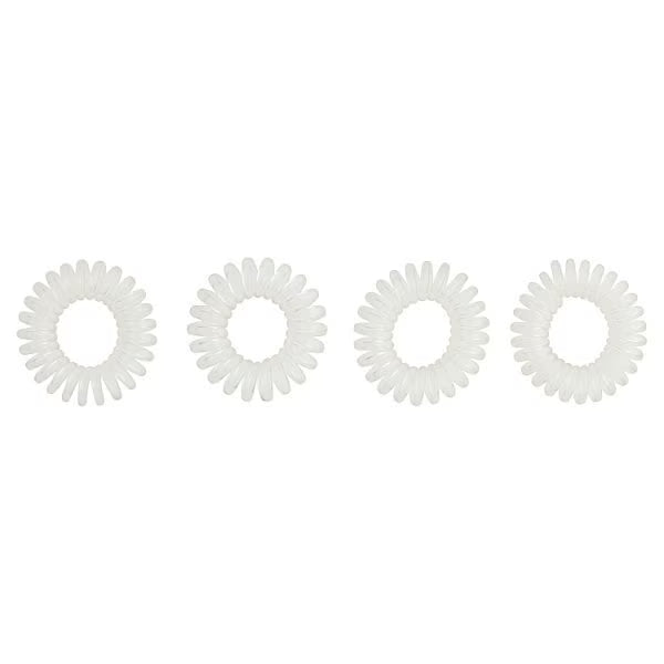 Superdrug Spiral Clear Elastics 4 Pack (British brand)