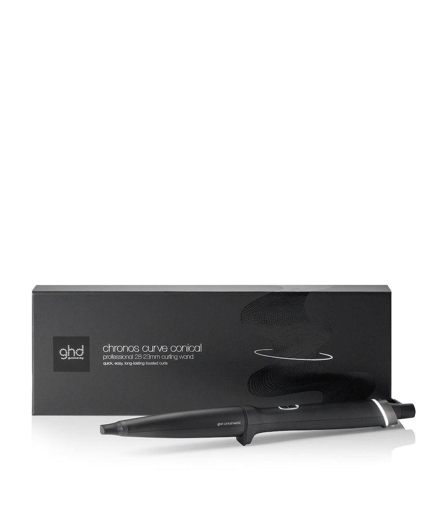 ghd Chronos Curve conical wand hair curler 28-23mm, UK version