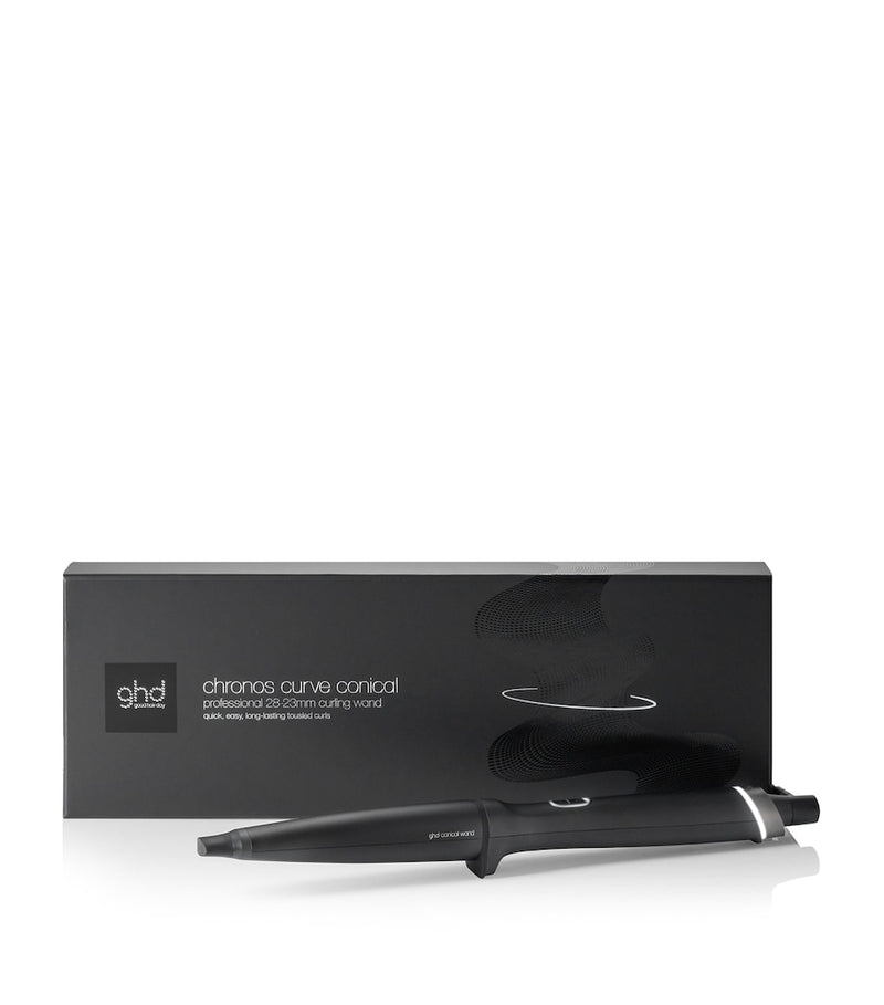 ghd Chronos Curve conical wand hair curler 28-23mm, UK version