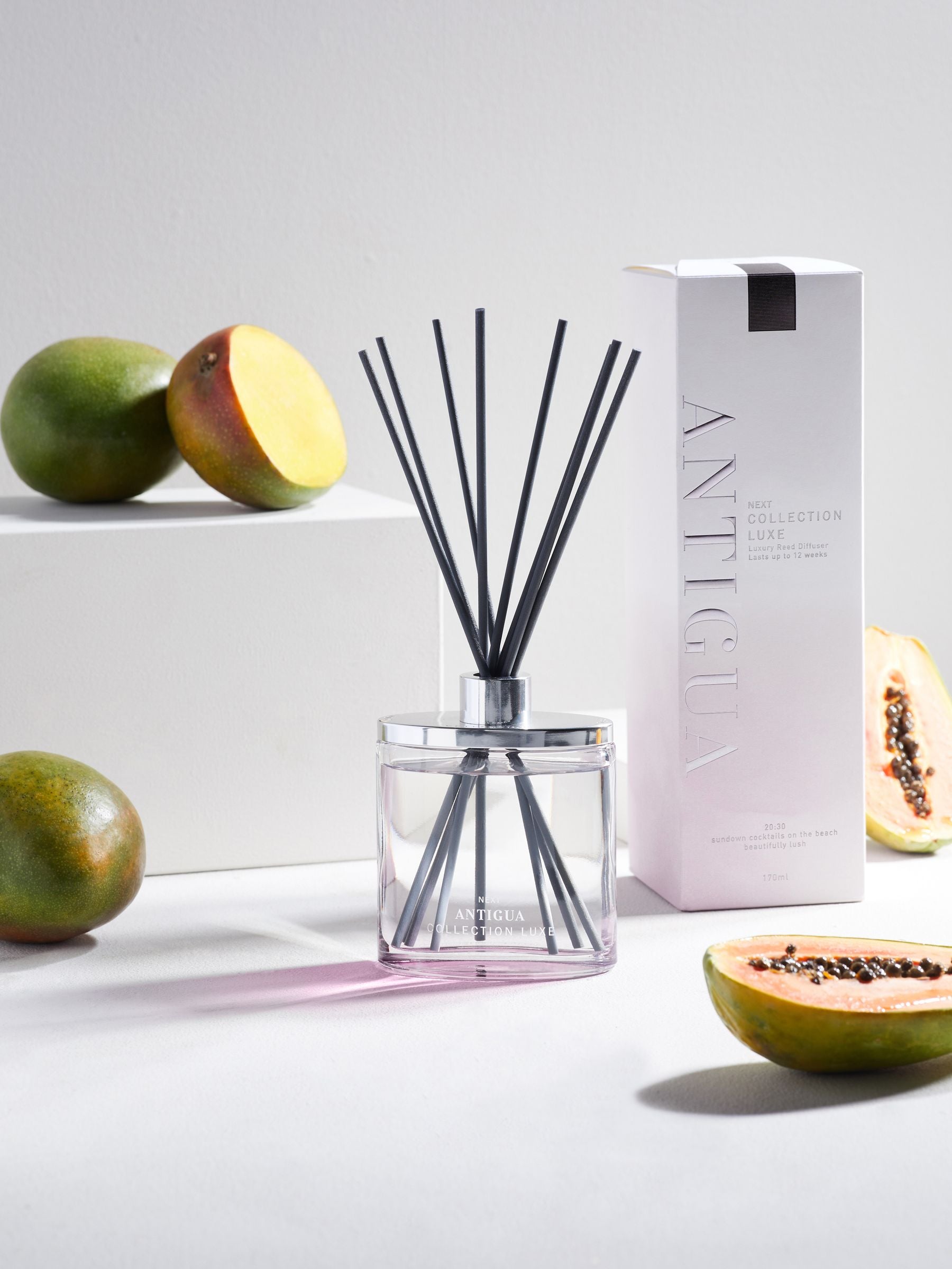 Collection Luxe Antigua Mango and Papaya reed diffuser 170ml - British product