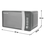 Russell Hobbs 700W 17L black microwave, imported from the UK