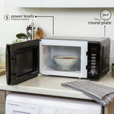 Russell Hobbs 700W 17L black microwave, imported from the UK