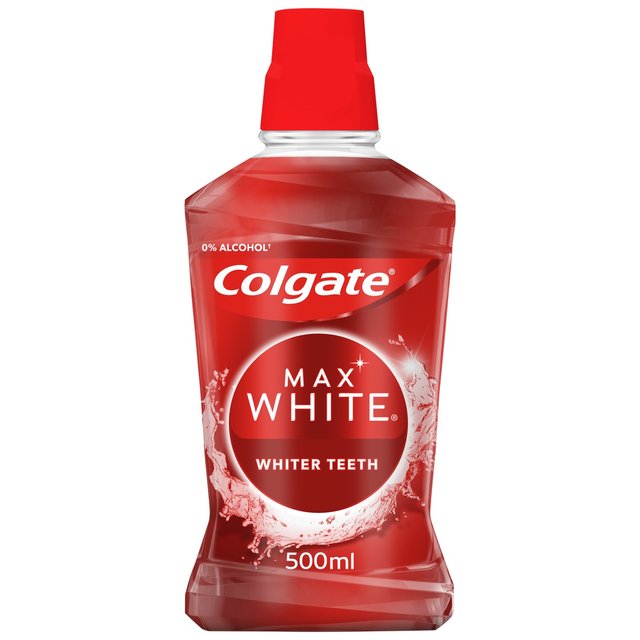 Colgate Max White Expert Whitening Mouthwash Alcohol Free 500ml   500ml