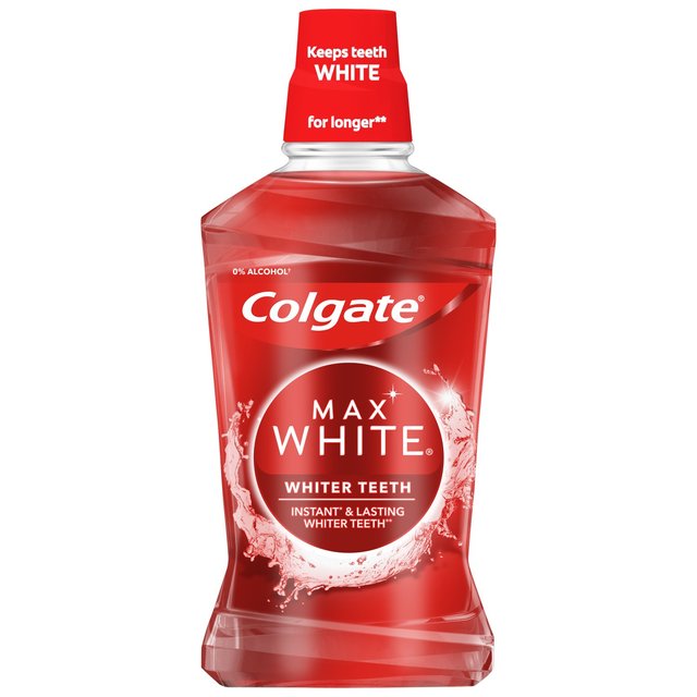 Colgate Max White Expert Whitening Mouthwash Alcohol Free 500ml   500ml GOODS M&S   