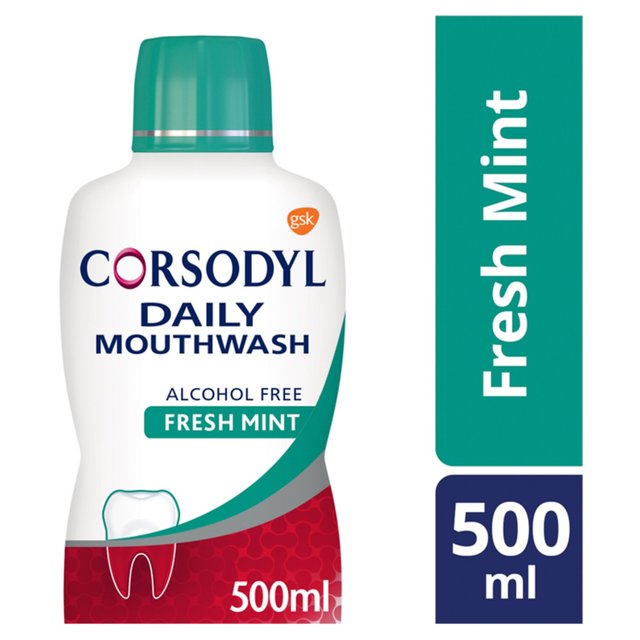 Corsodyl Daily Gum Mouthwash Antibacterial Alcohol-Free   500ml GOODS M&S   