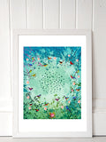 Fiona Watson Black Moon Garden Framed Print 48cm x 36cm