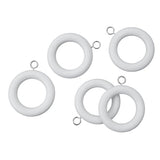 Argos Home white wooden curtain rings pack of 20 - British product