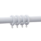 Argos Home white wooden curtain rings pack of 20 - British product