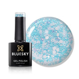Bluesky glitter neon gel polish Pale Blue, UK version