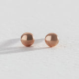 Revere rose gold ball stud earrings (British brand)
