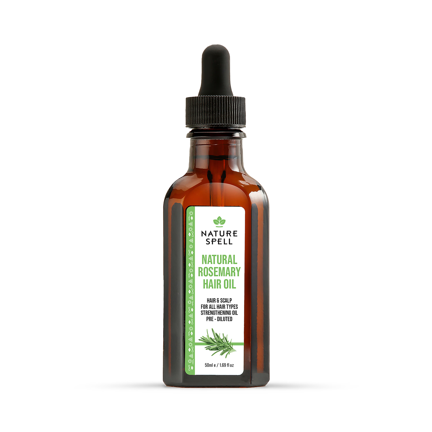 Nature Spell Rosemary Hair Oil Travel Size 50ml, imported from the UK