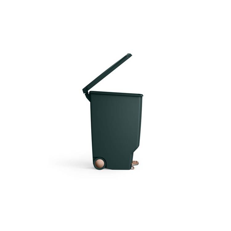 Simplehuman green 40 litre slim pedal bin (British brand)