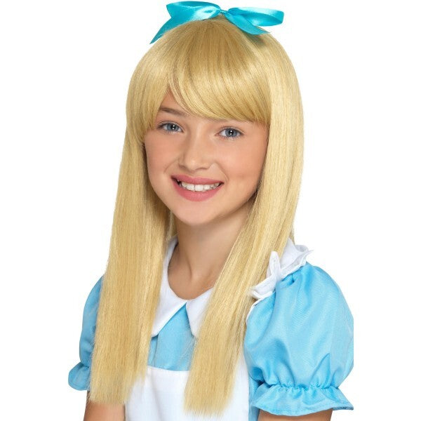 Smiffys Wonderland Princess Wig blonde kids - British product