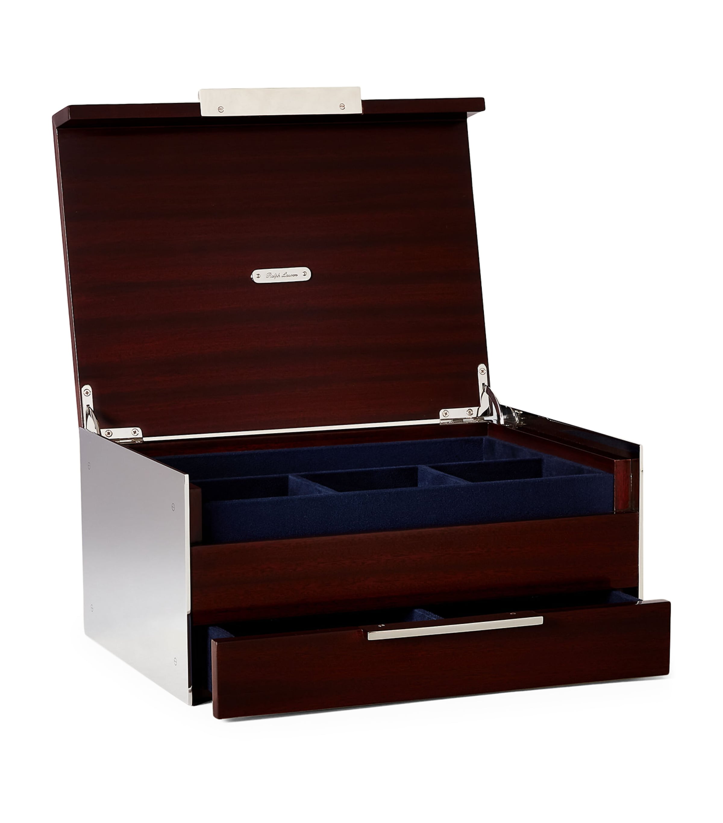 Ralph Lauren Home wood veneer Hilding writer's box, imported from the UK