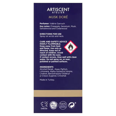Superdrug Artiscent Men Musk Dore Eau De Parfum 50ml