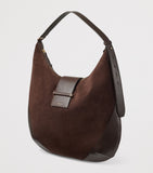 Jimmy Choo medium bar suede shoulder bag, imported from the UK