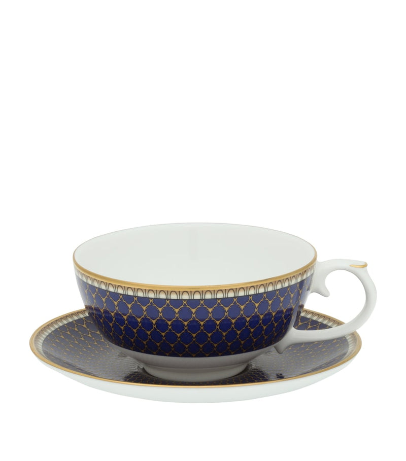 Halcyon Days Antler Trellis tea set, UK version