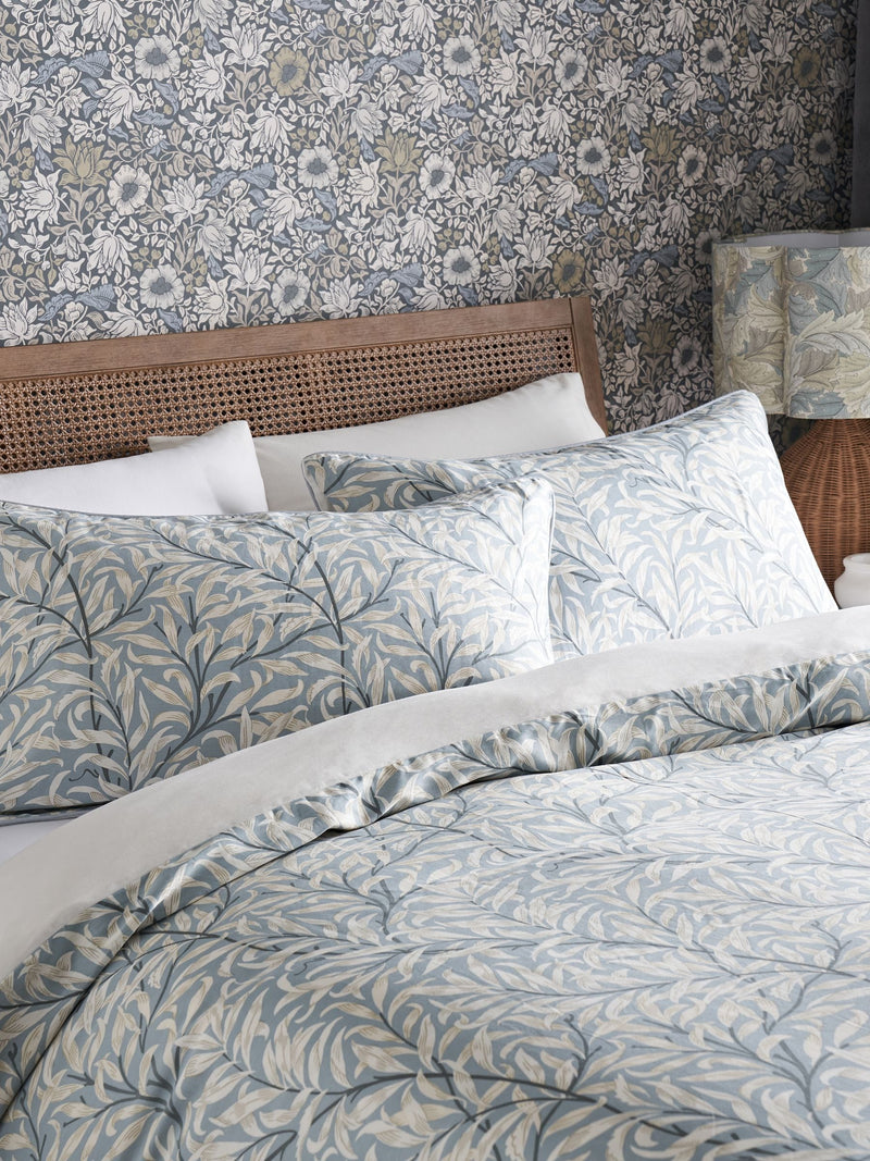 Clarke & Clarke Willow Boughs William Morris 200 Thread Count Duvet Cover and Pillowcase Set