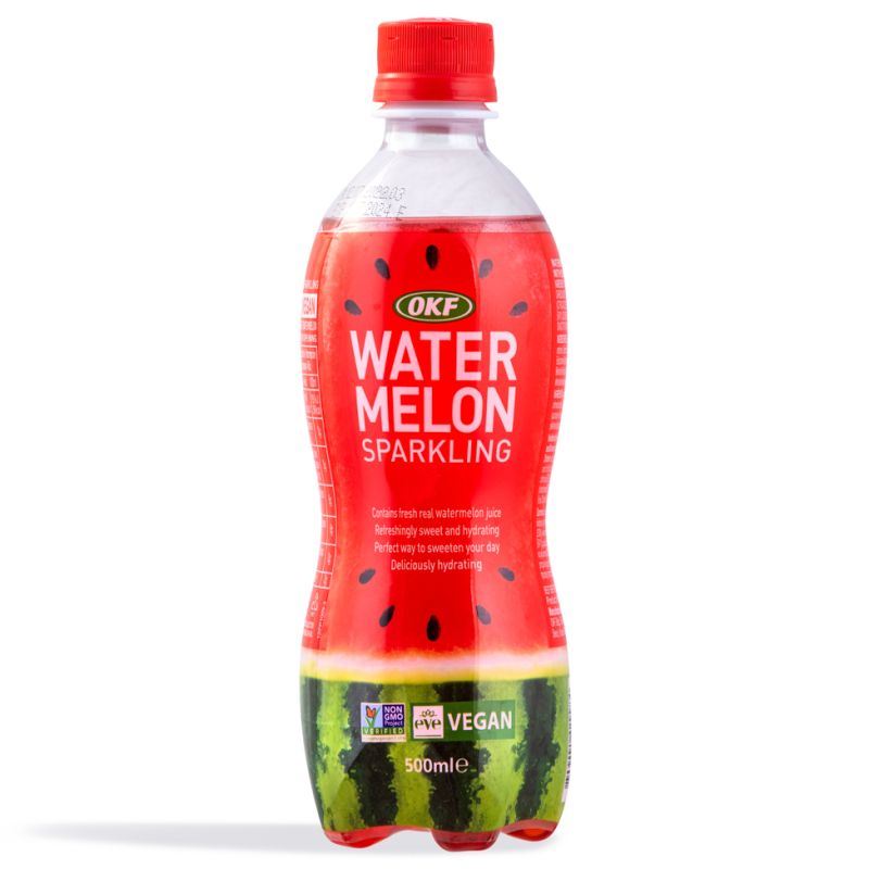 OKF Watermelon Sparkling Drink, imported from the UK