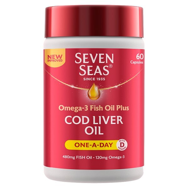 Seven Seas Cod Liver Oil Omega-3 - 60 Capsules GOODS Superdrug   