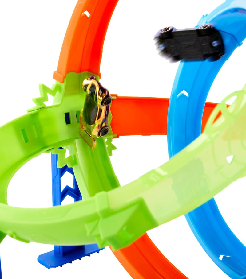 Hot Wheels Stunt Tracks Rapid Launch Cyclone Set, UK version