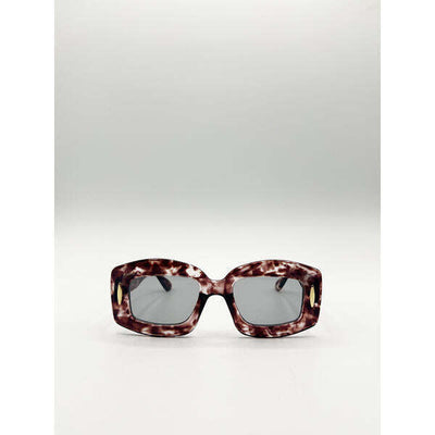 Superdrug SVNX Oversized Chunky Rectangle Sunglasses Brown Multi- Buy online at McGrocer