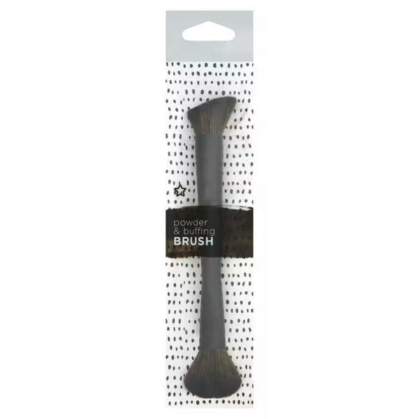Superdrug dual ended powder buffing brush (British brand)