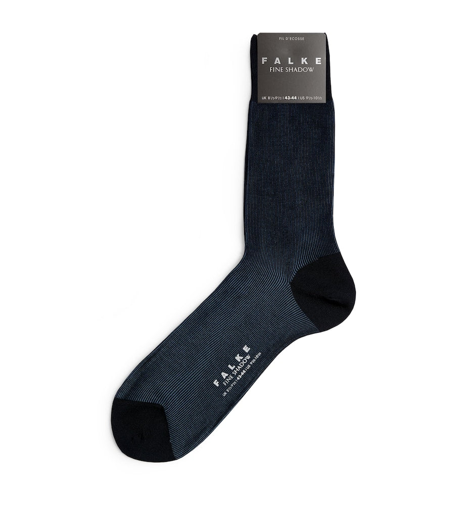 Falke Fine Shadow socks with colour-mix weave, imported from the UK