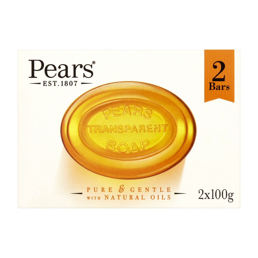 Pears Transparent Soap Pure & Gentle with Natural Oils 2x100g