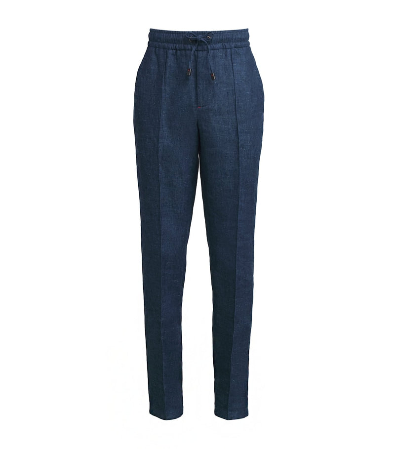 Slim-Fit Coloured Denim Biker Trousers with Multiple Zipped Pockets