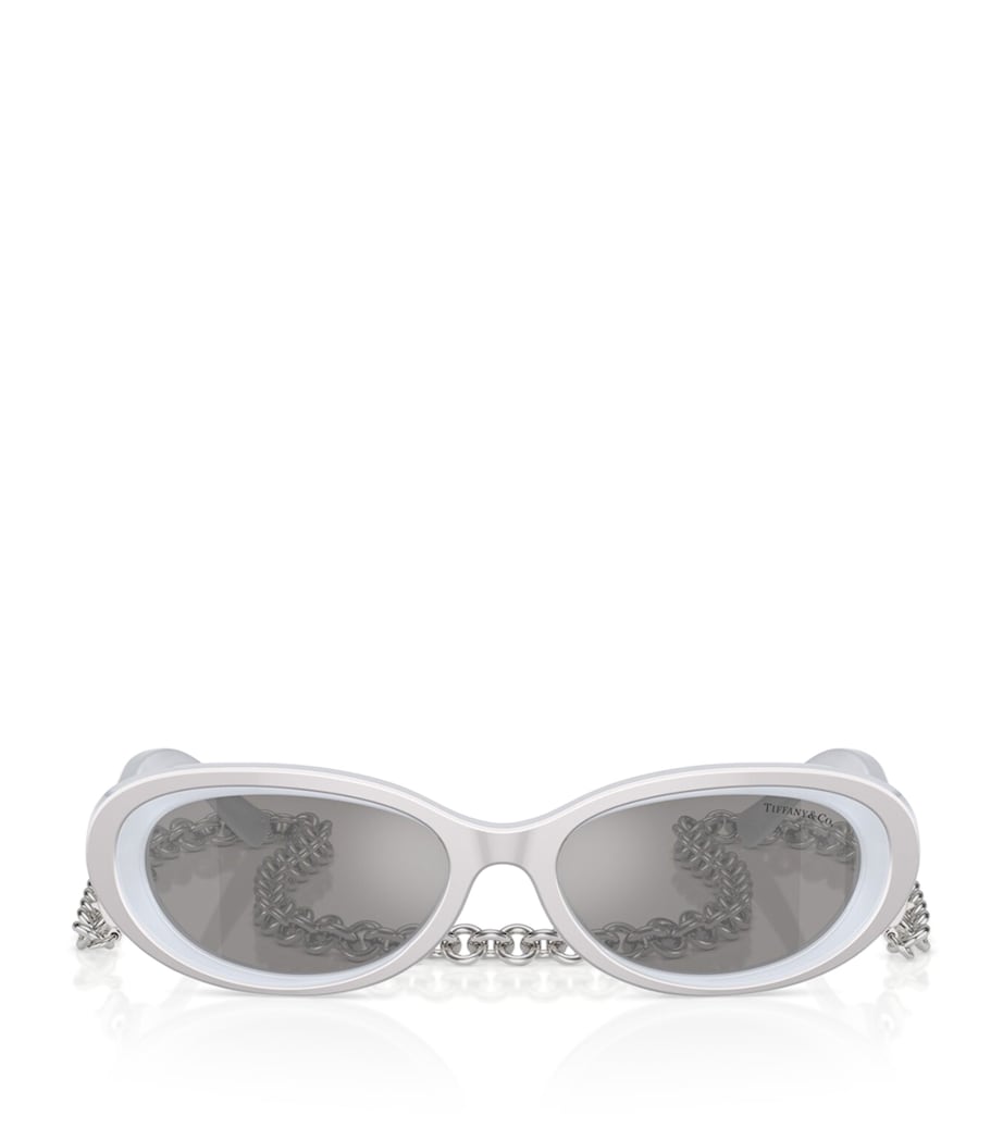 Tiffany & Co. designer metal TF4221 sunglasses, imported from the UK