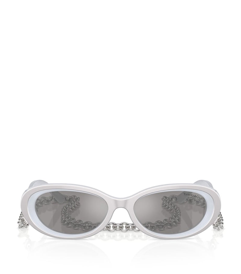 Tiffany & Co. designer metal TF4221 sunglasses, imported from the UK