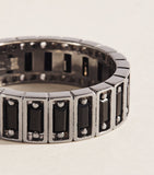 Suzanne Kalan white gold inlay sapphire eternity ring - British product