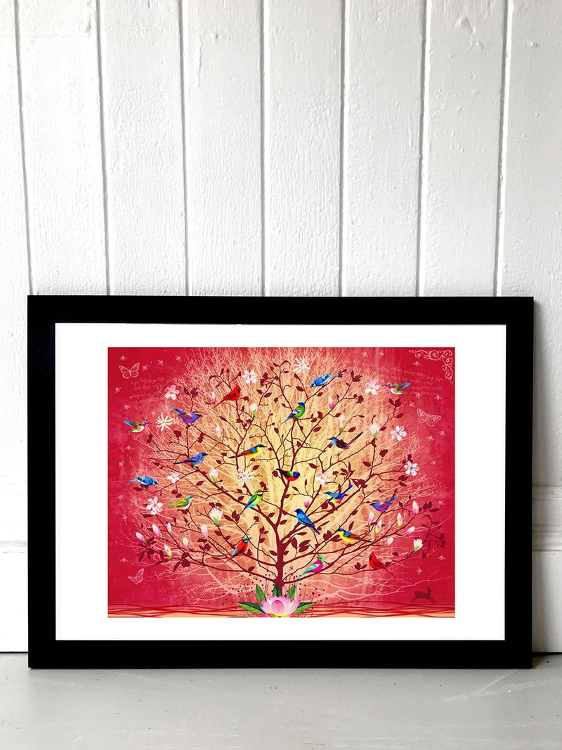 East End Prints black Overlooked Happiness framed art print - British product